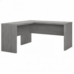 Office By Kathy Ireland® Echo 60"W L-Shaped Desk in Modern Gray - Stylish & Durable (ECH026MG)