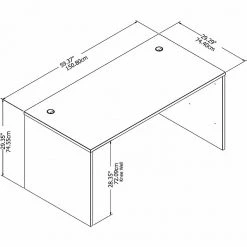 Bush Business Furniture Studio C 60W X 30D Office Desk, Platinum Gray (SCD260PG) - Laminated Wood Desk -Computer Office Desks Shop unnamed file 5632
