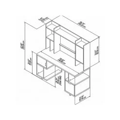 Kathy Ireland® Home Madison Avenue 60" Computer Desk With Hutch - Pure White, Laminated Wood | Stylish & Functional Office Furniture -Computer Office Desks Shop unnamed file 5687
