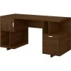 Kathy Ireland Home Madison Avenue 60" Modern Walnut Computer Desk | Bush Furniture