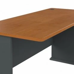 Bush Business Furniture Cubix 60W Laminated Wood Desk - Natural Cherry/Slate (WC57460) -Computer Office Desks Shop unnamed file 5714
