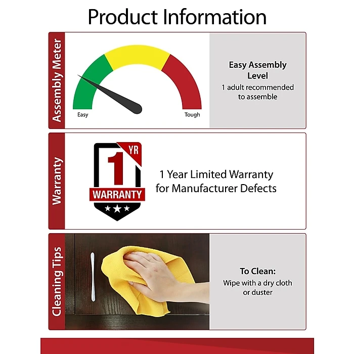 Ameriwood Home Parsons 39"W Black Laminate Desk with Drawer, Stylish & Functional Workspace Furniture 9 Ameriwood Home Parsons 39"W Black Laminate Desk with Drawer, Stylish & Functional Workspace Furniture - Image 9