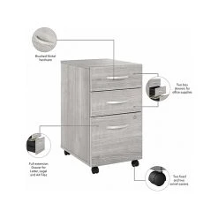 Bush Business Furniture Hybrid 72" W Laminated Wood Computer Table Desk with Storage & Mobile File Cabinet - Platinum Gray (HYB014PGSU) 11 Bush Business Furniture Hybrid 72" W Laminated Wood Computer Table Desk with Storage & Mobile File Cabinet - Platinum Gray (HYB014PGSU) -Computer Office Desks Shop unnamed file 5762