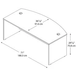 Bush Business Furniture Westfield 72W x 36D Bow Front Desk in Hansen Cherry/Graphite Gray | Modern Laminate Office Desk 11 Bush Business Furniture Westfield 72W x 36D Bow Front Desk in Hansen Cherry/Graphite Gray | Modern Laminate Office Desk -Computer Office Desks Shop unnamed file 579