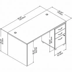 Bush Business Furniture Studio C 60W X 30D Laminated Wood Office Desk with Mobile File Cabinet, Platinum Gray (STC014PGSU) -Computer Office Desks Shop unnamed file 5817