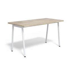 Union & Scale Lewis 29"H X 54"W Laminate Office & Computer Desk, Light Walnut - Tool-Less Assembly (UN55690-CC)