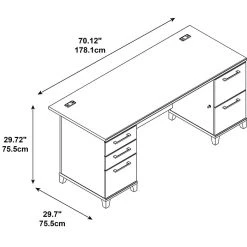 Bush Business Furniture Enterprise 72W Double Pedestal Laminated Wood Desk in Harvest Cherry -Computer Office Desks Shop unnamed file 5831