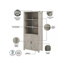 Kathy Ireland® Home 60" L-Shaped Desk with Storage | Cottage White | Laminated Wood Design -Computer Office Desks Shop unnamed file 5854