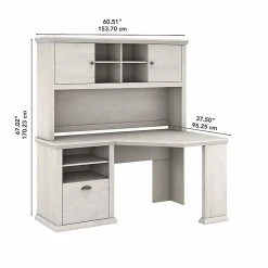 Bush Furniture Yorktown 60" Corner Desk With Hutch, Linen White Oak - Stylish & Functional Laminated Wood Desk 12 Bush Furniture Yorktown 60" Corner Desk With Hutch, Linen White Oak - Stylish & Functional Laminated Wood Desk -Computer Office Desks Shop unnamed file 5943