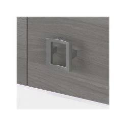 Bush Business Furniture Echo 60"W Credenza Desk With Hutch | Pure White/Modern Gray | Laminated Wood -Computer Office Desks Shop unnamed file 5959