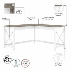 Bush Furniture Key West 60" L-Shaped Desk - Shiplap Gray & Pure White | Laminated Wood Office Desk 13 Bush Furniture Key West 60" L-Shaped Desk - Shiplap Gray & Pure White | Laminated Wood Office Desk -Computer Office Desks Shop unnamed file 6043