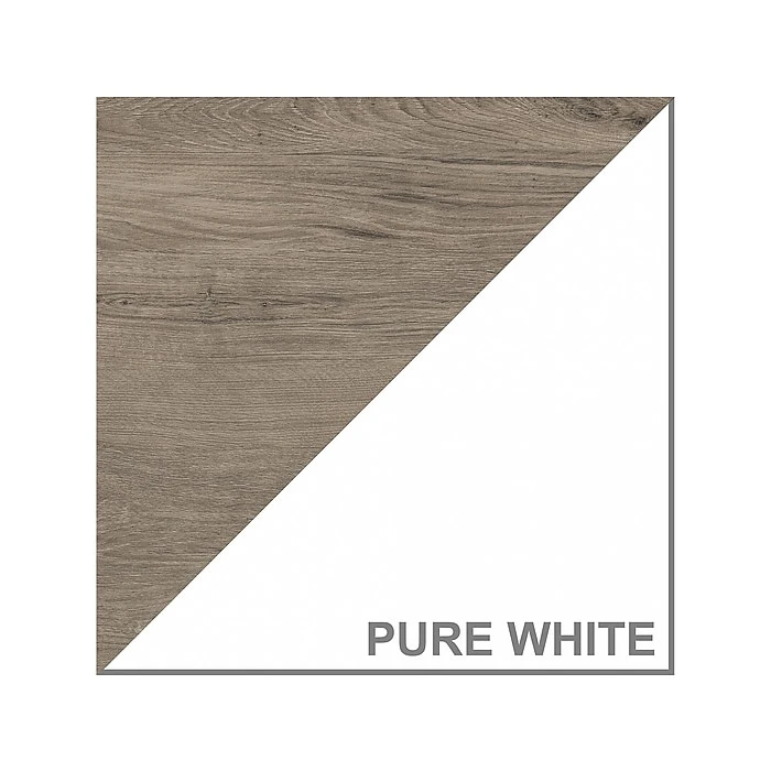 Bush Furniture Key West 60" L-Shaped Desk - Shiplap Gray & Pure White | Laminated Wood Office Desk 8 Bush Furniture Key West 60" L-Shaped Desk - Shiplap Gray & Pure White | Laminated Wood Office Desk - Image 8