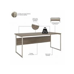 Bush Business Furniture Hybrid 72" W Modern Hickory Computer Desk - Durable Laminated Wood -Computer Office Desks Shop unnamed file 6048