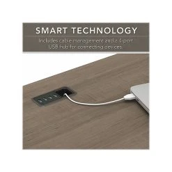 Bush Furniture Cabot 60" L-Shaped Desk with Hutch & Lateral File Cabinet - Ash Gray (CAB005AG) -Computer Office Desks Shop unnamed file 6055