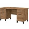 Bush Furniture Somerset 60" Laminated Wood Computer Desk in Fresh Walnut | WC81328K