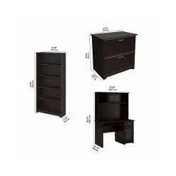 Bush Furniture Cabot 48" Computer Desk with Hutch, Bookcase & File Cabinet - Espresso Oak | Laminated Wood Office Desk -Computer Office Desks Shop unnamed file 6296