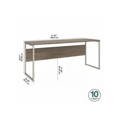 Bush Business Furniture 72" Modern Hickory Computer Desk with Metal Legs | Sturdy Laminated Wood Table 10 Bush Business Furniture 72" Modern Hickory Computer Desk with Metal Legs | Sturdy Laminated Wood Table -Computer Office Desks Shop unnamed file 6332