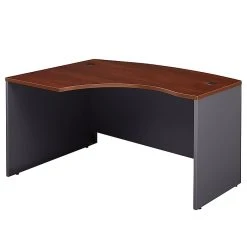 Bush Business Furniture Westfield L-Shaped Desk, Left-Handed, Hansen Cherry Laminate - WC24433