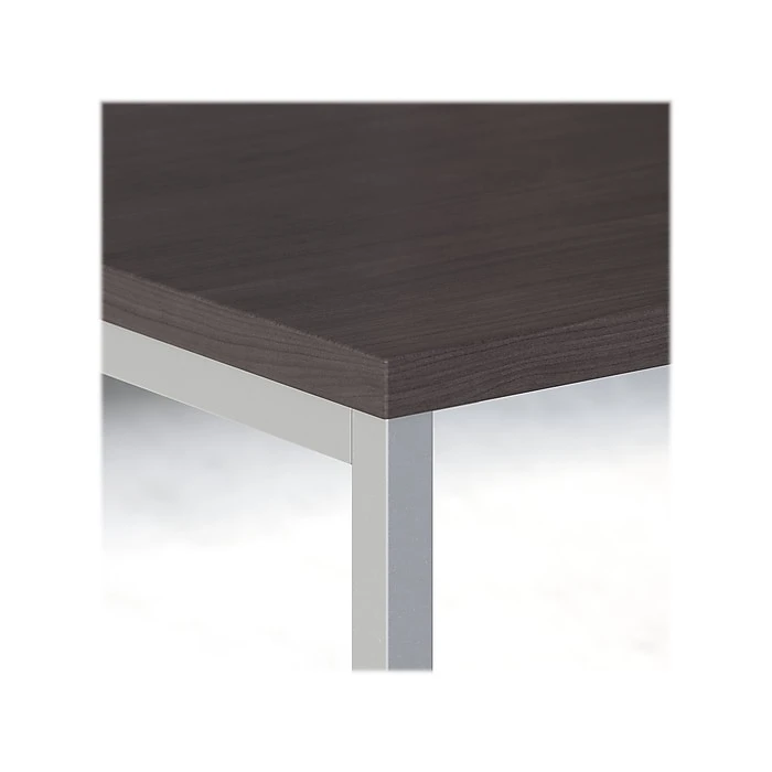 Kathy Ireland® Method 60" L-Shaped Desk with 30" Return, Storm Gray - Premium Laminated Wood Office Desk 3 Kathy Ireland® Method 60" L-Shaped Desk with 30" Return, Storm Gray - Premium Laminated Wood Office Desk - Image 3