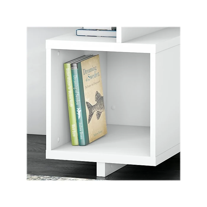 Kathy Ireland® Home 48" Madison Avenue Writing Desk - Pure White | Laminated Wood | Stylish and Durable 4 Kathy Ireland® Home 48" Madison Avenue Writing Desk - Pure White | Laminated Wood | Stylish and Durable - Image 4