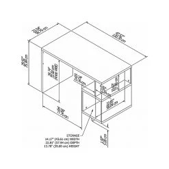 Kathy Ireland® Home 48" Madison Avenue Writing Desk - Pure White | Laminated Wood | Stylish and Durable 11 Kathy Ireland® Home 48" Madison Avenue Writing Desk - Pure White | Laminated Wood | Stylish and Durable -Computer Office Desks Shop unnamed file 6459