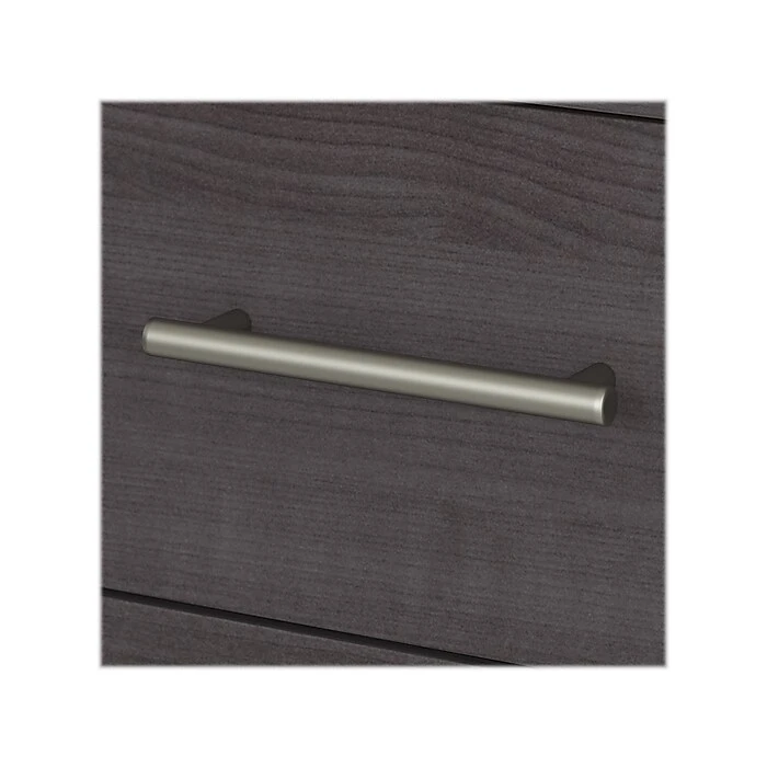 Bush Furniture Somerset 60"W Office Desk with Lateral File Cabinet & 5-Shelf Bookcase - Storm Gray (SET013SG) - Laminated Wood 3 Bush Furniture Somerset 60"W Office Desk with Lateral File Cabinet & 5-Shelf Bookcase - Storm Gray (SET013SG) - Laminated Wood - Image 3