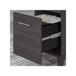 Bush Furniture Somerset 60"W Office Desk with Lateral File Cabinet & 5-Shelf Bookcase - Storm Gray (SET013SG) - Laminated Wood 10 Bush Furniture Somerset 60"W Office Desk with Lateral File Cabinet & 5-Shelf Bookcase - Storm Gray (SET013SG) - Laminated Wood -Computer Office Desks Shop unnamed file 6465