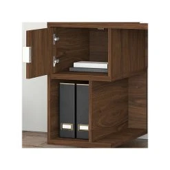Kathy Ireland® Home Madison Avenue 60" Computer Desk with Hutch - Modern Walnut Finish | Laminated Wood Office Furniture -Computer Office Desks Shop unnamed file 6518