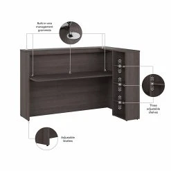 Bush Business Furniture Studio C 72"W Laminated Wood Privacy Desk with Shelves, Storm Gray (SCD572SGK) -Computer Office Desks Shop unnamed file 6563