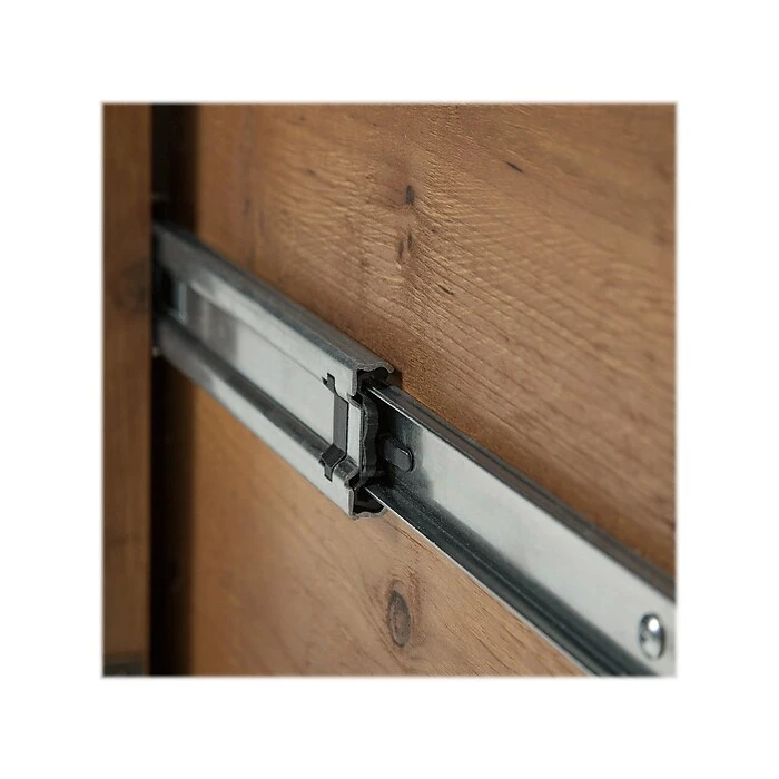 Kathy Ireland Home Ironworks 60" L-Shaped Desk Bundle - Vintage Golden Pine | Laminated Wood Office Desk 6 Kathy Ireland Home Ironworks 60" L-Shaped Desk Bundle - Vintage Golden Pine | Laminated Wood Office Desk - Image 6