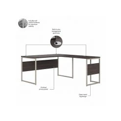 Bush Business Furniture Hybrid 60" L-Shaped Table Desk with Mobile File Cabinet, Storm Gray (HYB029SGSU) - Laminated Wood Office Desk -Computer Office Desks Shop unnamed file 6631