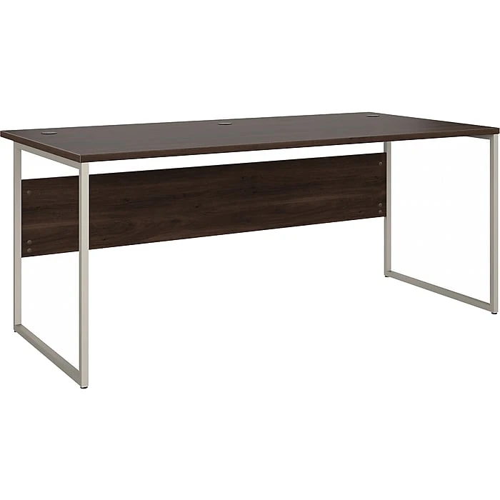 Bush Business Furniture Hybrid 72" W Laminated Wood Computer Desk, Black Walnut (HYD172BW) 1 Bush Business Furniture Hybrid 72" W Laminated Wood Computer Desk, Black Walnut (HYD172BW)