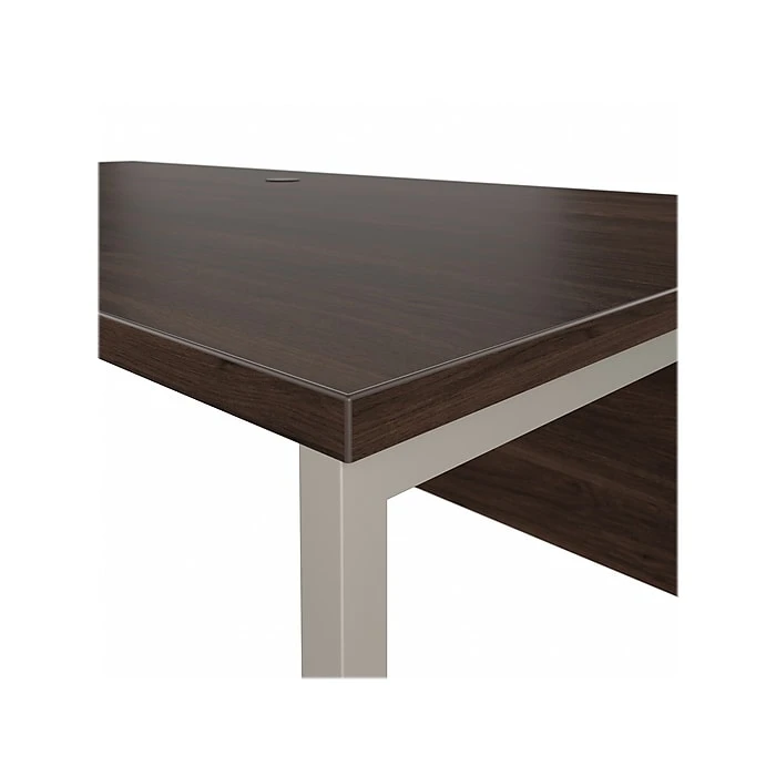 Bush Business Furniture Hybrid 72" W Laminated Wood Computer Desk, Black Walnut (HYD172BW) 6 Bush Business Furniture Hybrid 72" W Laminated Wood Computer Desk, Black Walnut (HYD172BW) - Image 6
