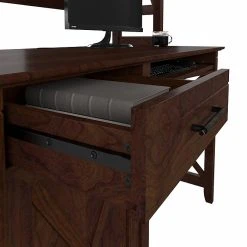 Bush Furniture Key West 48" Laminated Wood Computer Desk With Hutch in Bing Cherry (KWD248BC-03) -Computer Office Desks Shop unnamed file 6691