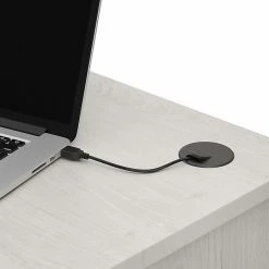 Bush Furniture Cabot 60" Corner Desk With Hutch, Linen White Oak - Space-Saving Laminated Wood Office Furniture (CAB008LW) -Computer Office Desks Shop unnamed file 6731