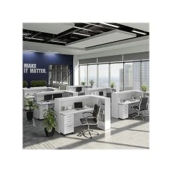 Bush Business Furniture Studio C 72"W Laminated Wood Cubicle Desk with Shelves & Mobile File Cabinet, White (STC062WHSU) -Computer Office Desks Shop unnamed file 6746