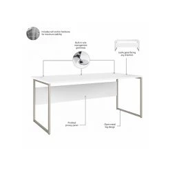 Bush Business Furniture Hybrid 72" W White Laminated Wood Computer Table Desk with Metal Legs | HYD172WH 10 Bush Business Furniture Hybrid 72" W White Laminated Wood Computer Table Desk with Metal Legs | HYD172WH -Computer Office Desks Shop unnamed file 6766