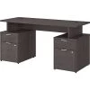 Bush Business Furniture Jamestown 60" Computer Desk with Four Drawers, Laminated Wood, Storm Gray (JTN017SGSU)