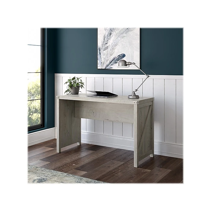 Kathy Ireland® Home Cottage Grove 48" Writing Desk in Cottage White - Laminated Wood Desk for Home Office 2 Kathy Ireland® Home Cottage Grove 48" Writing Desk in Cottage White - Laminated Wood Desk for Home Office - Image 2