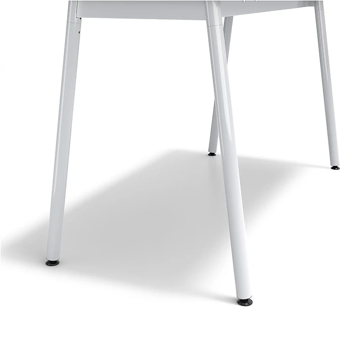 Union & Scale Lewis 29"H x 54"W White Laminate Office Desk with Tool-Less Assembly 7 Union & Scale Lewis 29"H x 54"W White Laminate Office Desk with Tool-Less Assembly - Image 7