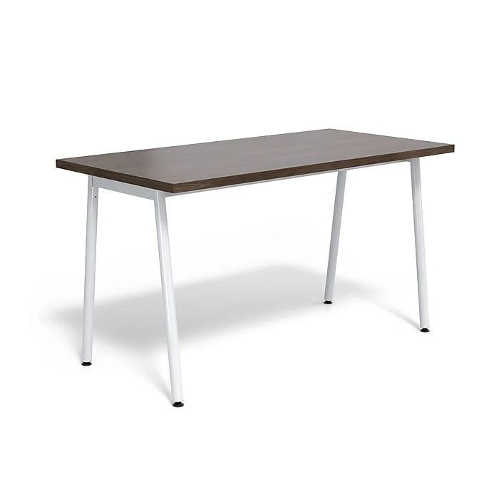 Union & Scale Lewis 29"H x 54"W White Laminate Office Desk with Tool-Less Assembly 10 Union & Scale Lewis 29"H x 54"W White Laminate Office Desk with Tool-Less Assembly - Image 10