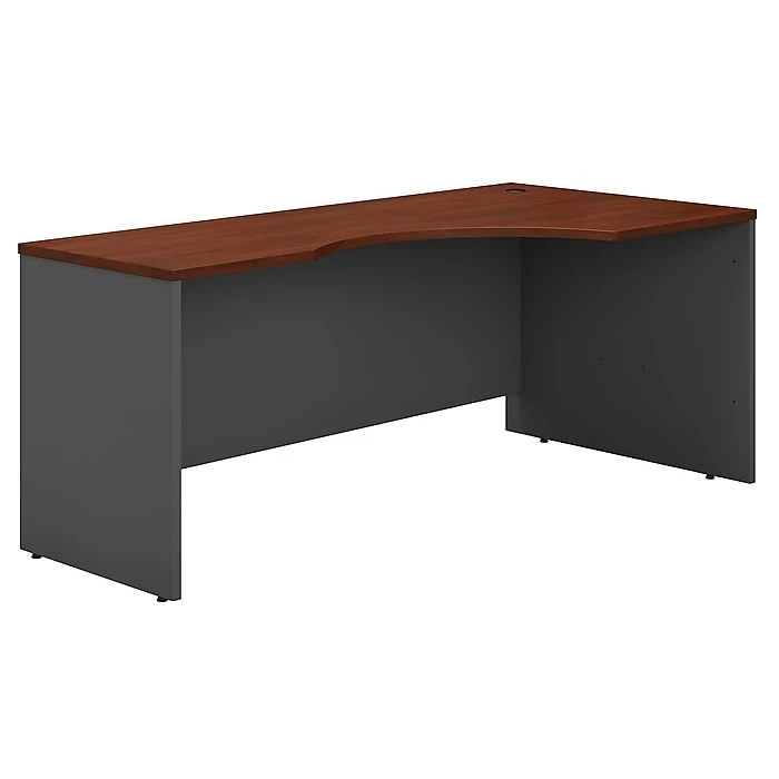 Bush Business Furniture Westfield 72W Right Handed Corner Desk in Hansen Cherry | Durable Laminate Workspace 1 Bush Business Furniture Westfield 72W Right Handed Corner Desk in Hansen Cherry | Durable Laminate Workspace