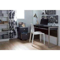 South Shore Interface Desk With Storage - Gray Oak Laminate Workspace -Computer Office Desks Shop unnamed file 740