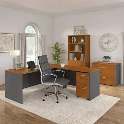 Bush Business Furniture Westfield 72W L-Shaped Desk with 48W Return & Mobile File Cabinet, Natural Cherry (SRC001NCSU) - Durable Laminate Office Furniture -Computer Office Desks Shop unnamed file 767