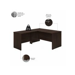 Bush Business Furniture Studio C 60" W L-Shaped Desk with 42" W Return Bundle - Black Walnut (STC050BW) -Computer Office Desks Shop unnamed file 778