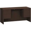 HON 10500 Series Mocha Laminate Credenza, 60"W, 2 Box & 1 File Drawer, Kneespace Design (HON10565MOMO)