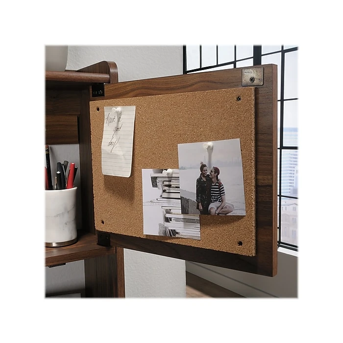 Sauder Harvey Park 28" Wall Desk in Grand Walnut - Compact Laminate Workspace (423704) 4 Sauder Harvey Park 28" Wall Desk in Grand Walnut - Compact Laminate Workspace (423704) - Image 4