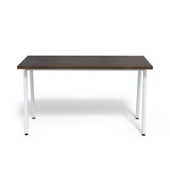 Union & Scale Lewis 29"H x 54"W Laminate Office Desk, Dark Walnut - Tool-Less Assembly (UN55691-CC) -Computer Office Desks Shop unnamed file 828