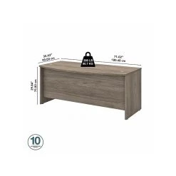 Bush Business Furniture Studio C 72" W Bow Front Computer Desk, Modern Hickory (SCD172MH) - Laminate Desk for Home & Office -Computer Office Desks Shop unnamed file 883