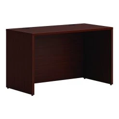 HON Mod 48" Credenza Desk Shell in Traditional Mahogany - Durable Laminate Workspace Solution (HLPLCS4824.LTM1)